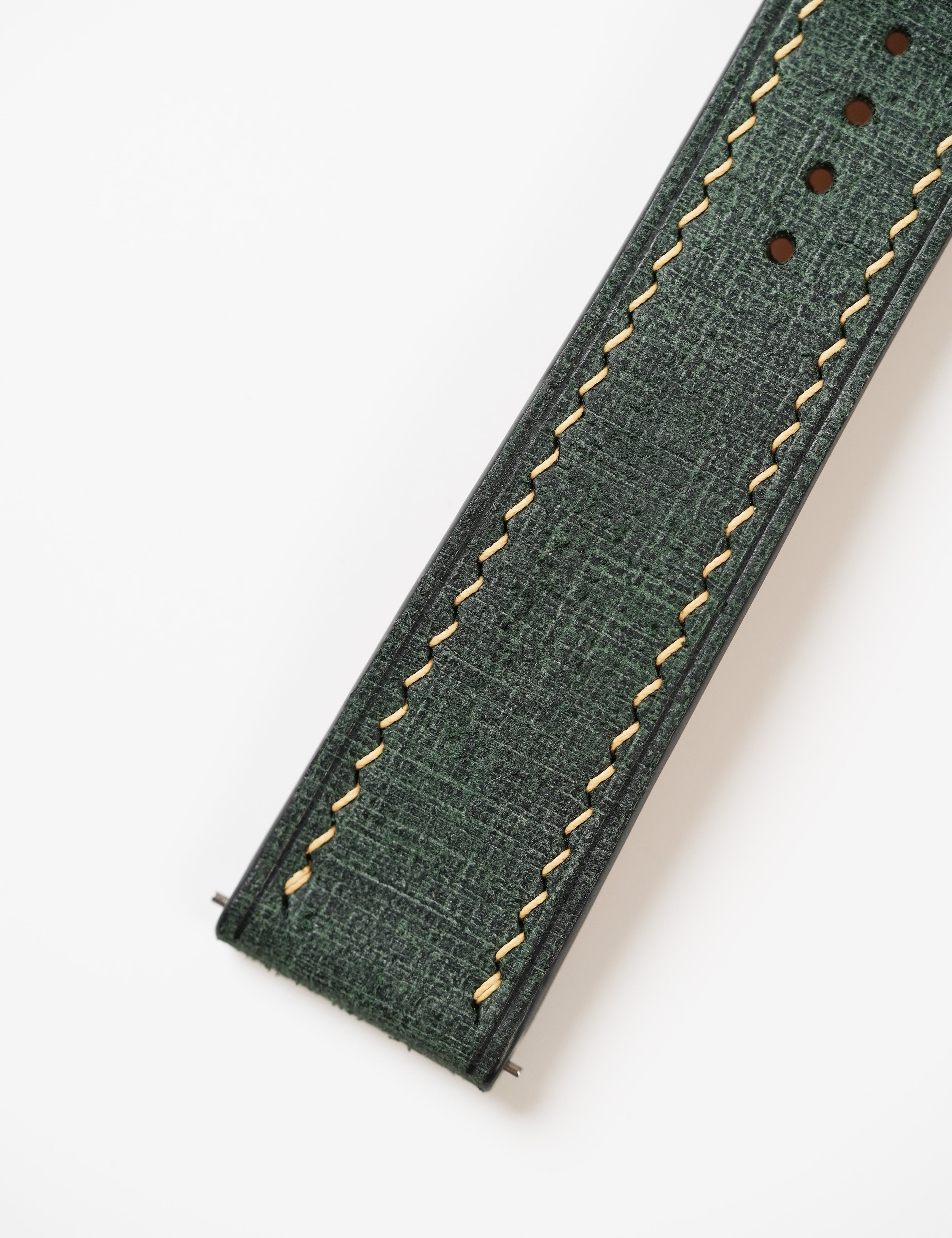 Arno Babele Leather Strap in Hunter Green