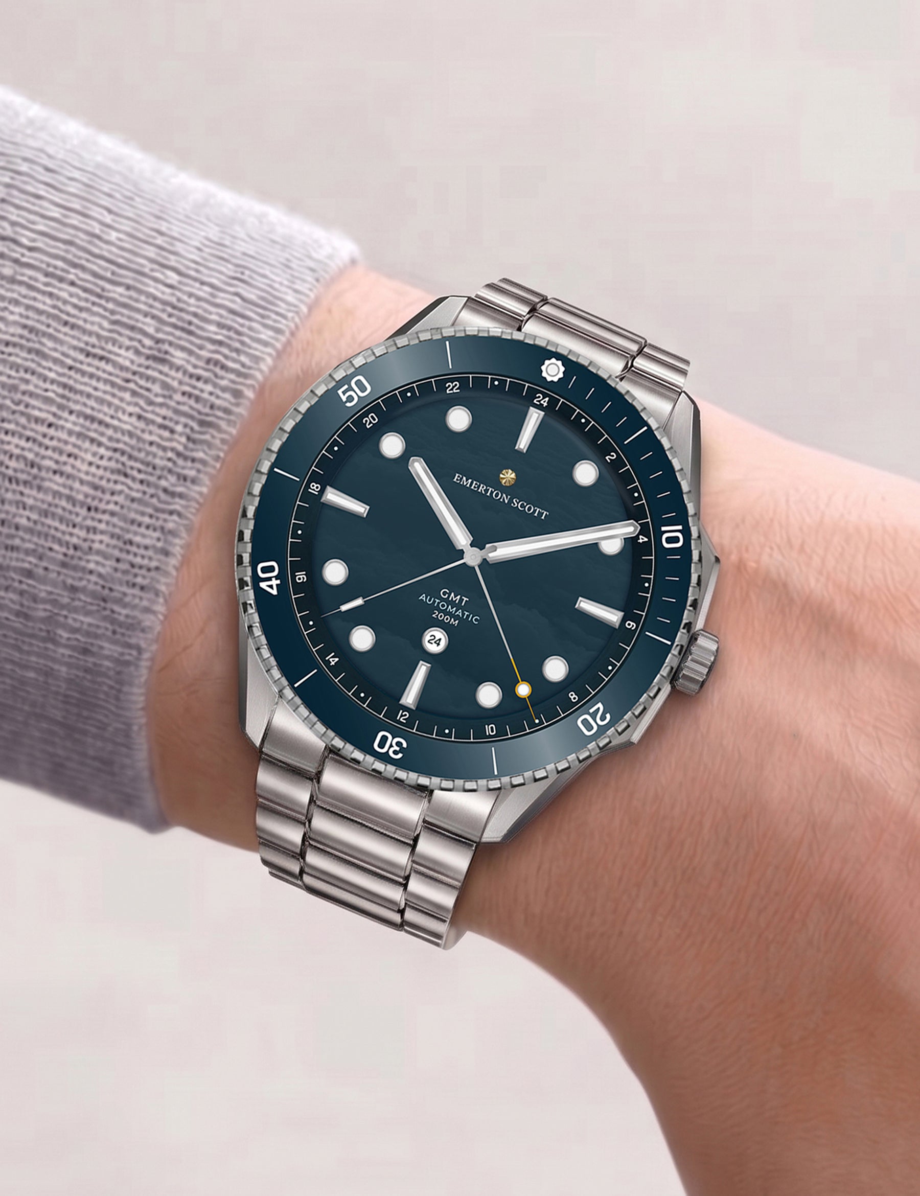 Masora GMT Timepiece in Abyss Blue