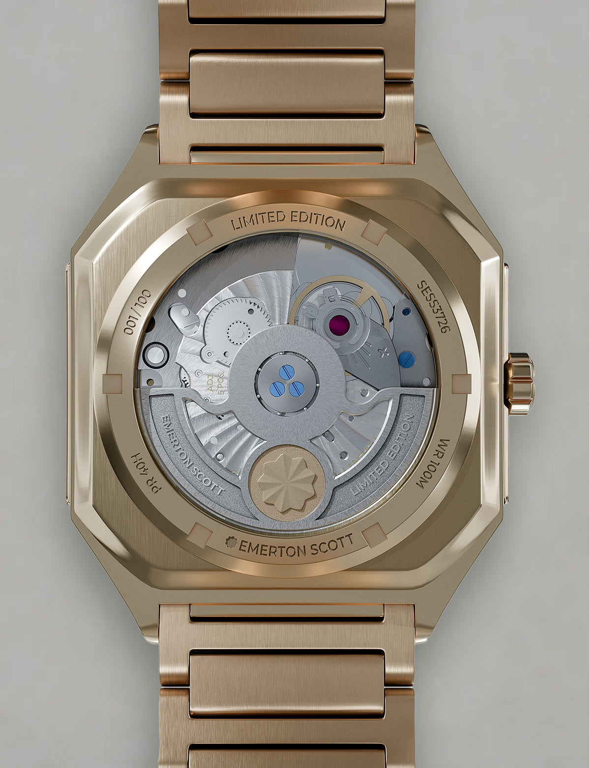 Setsuna Timepiece in Auroro White & 9k Champagne Gold