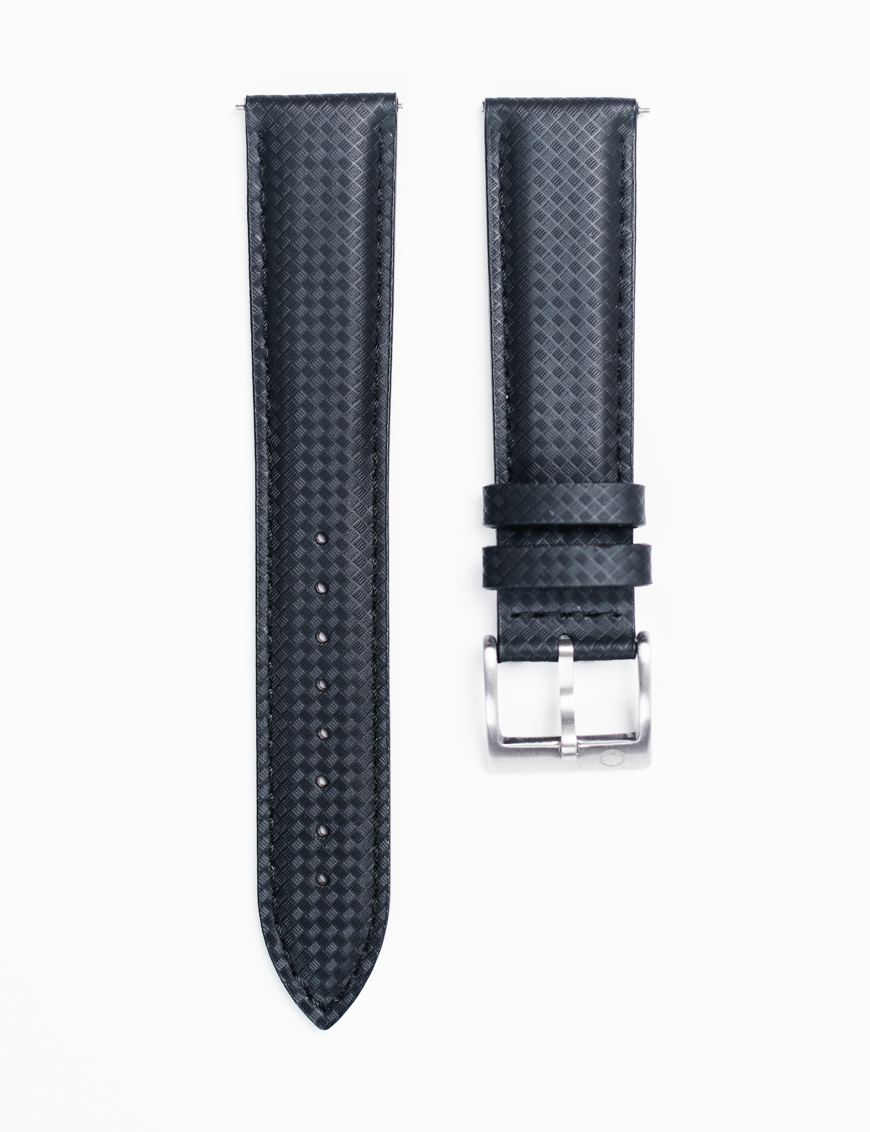 Braxon FKM Rubber Weave Strap – Stealth Black