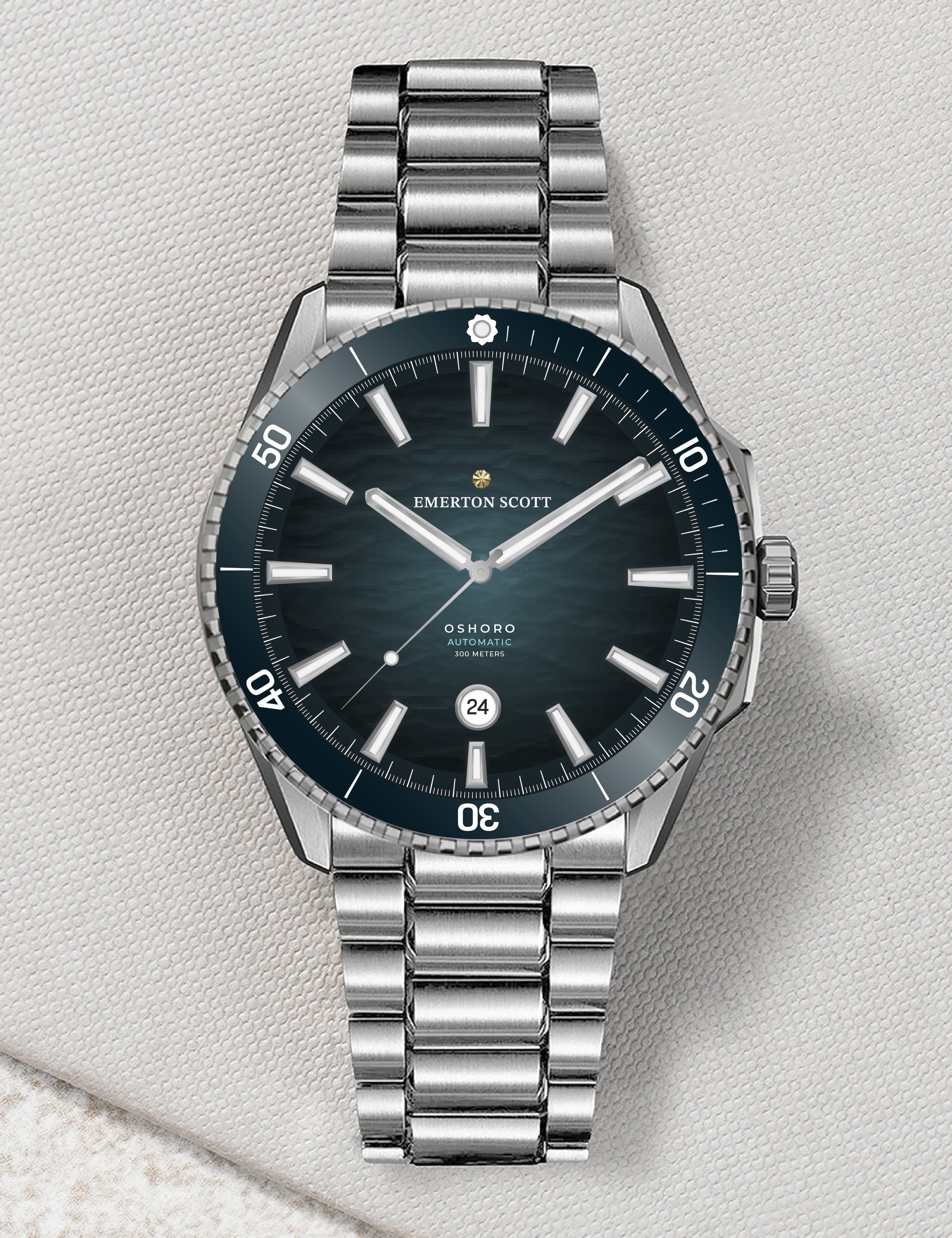 Oshoro Dive Watch in Abyss Blue