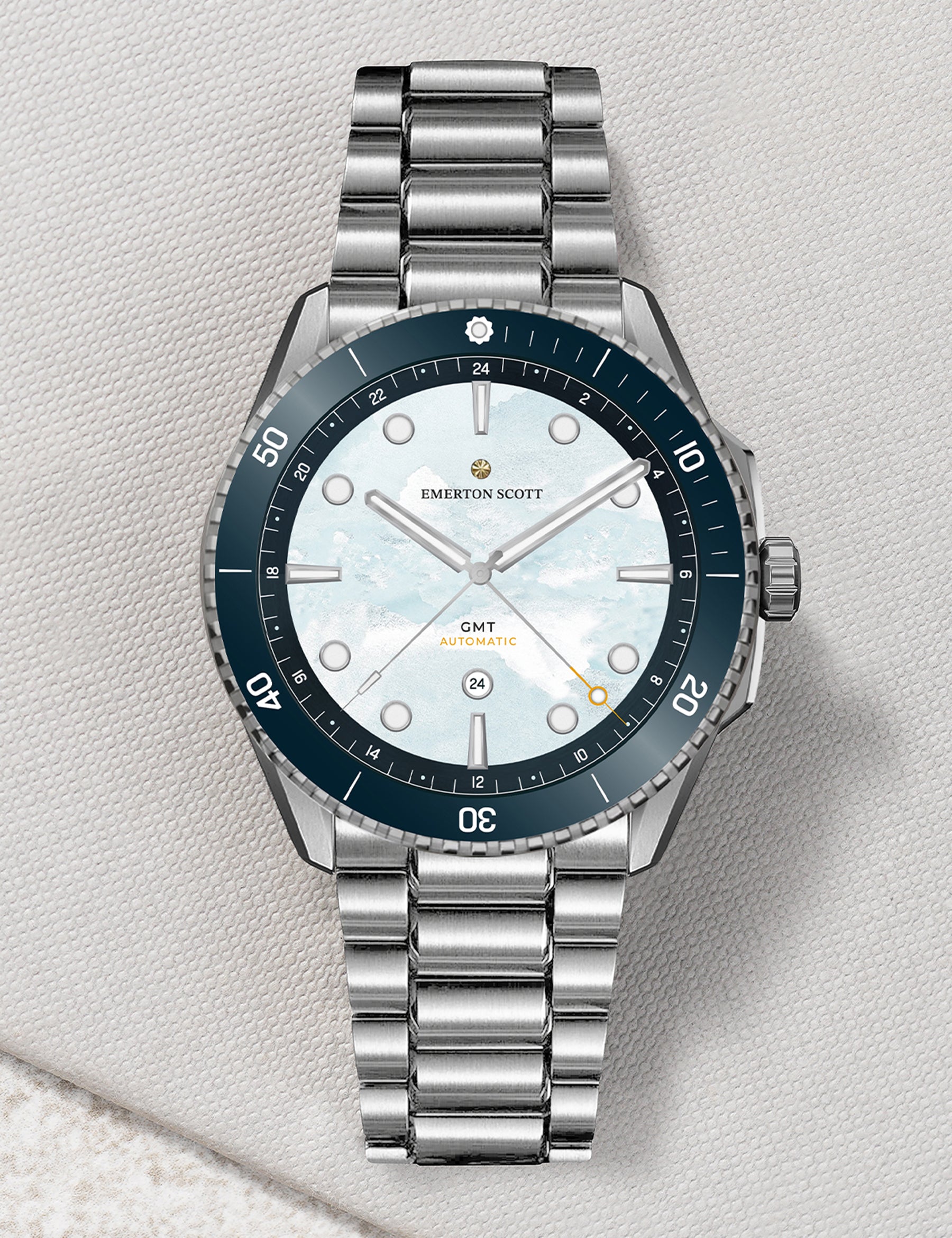 Masora GMT Timepiece in Auray White