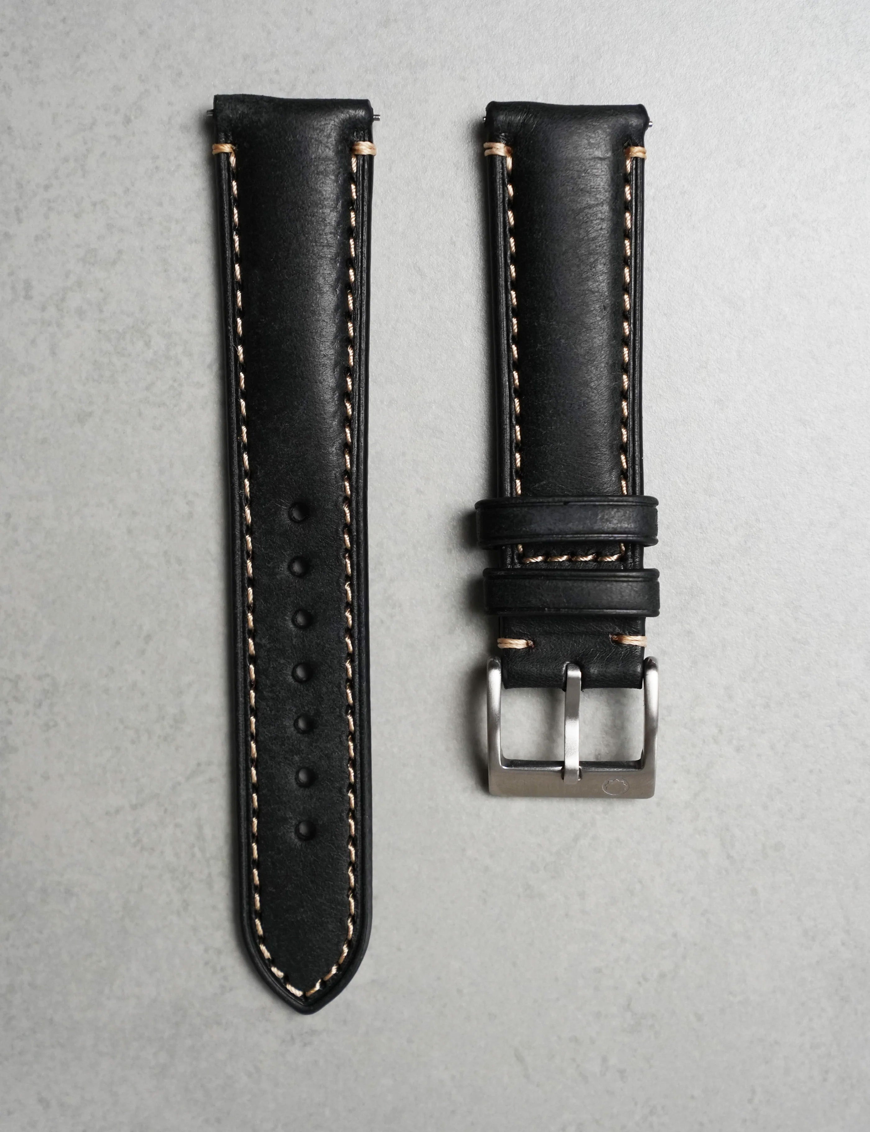 Monarc Leather Strap – Regent Black