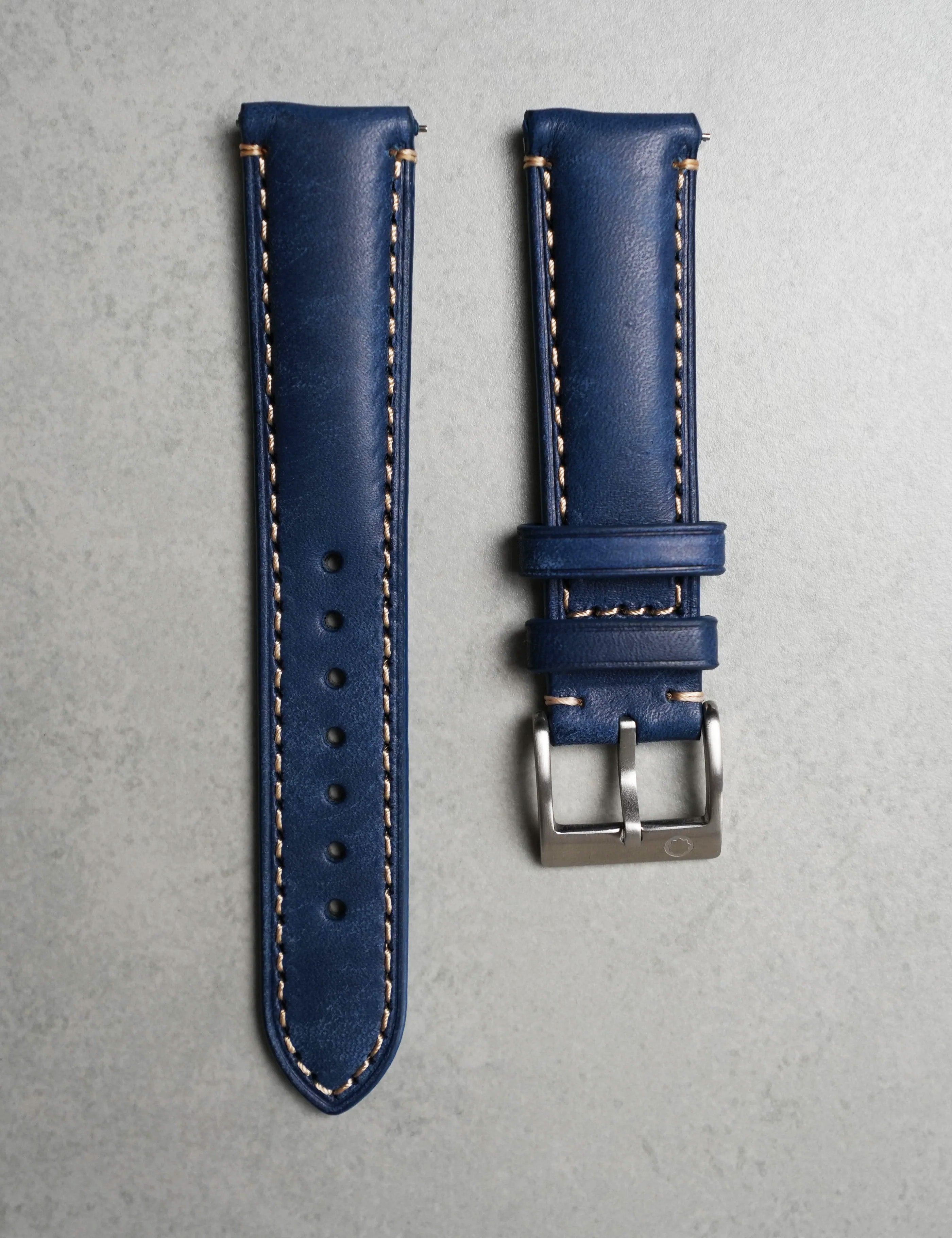 Monarc Leather Strap – Jubilee Blue