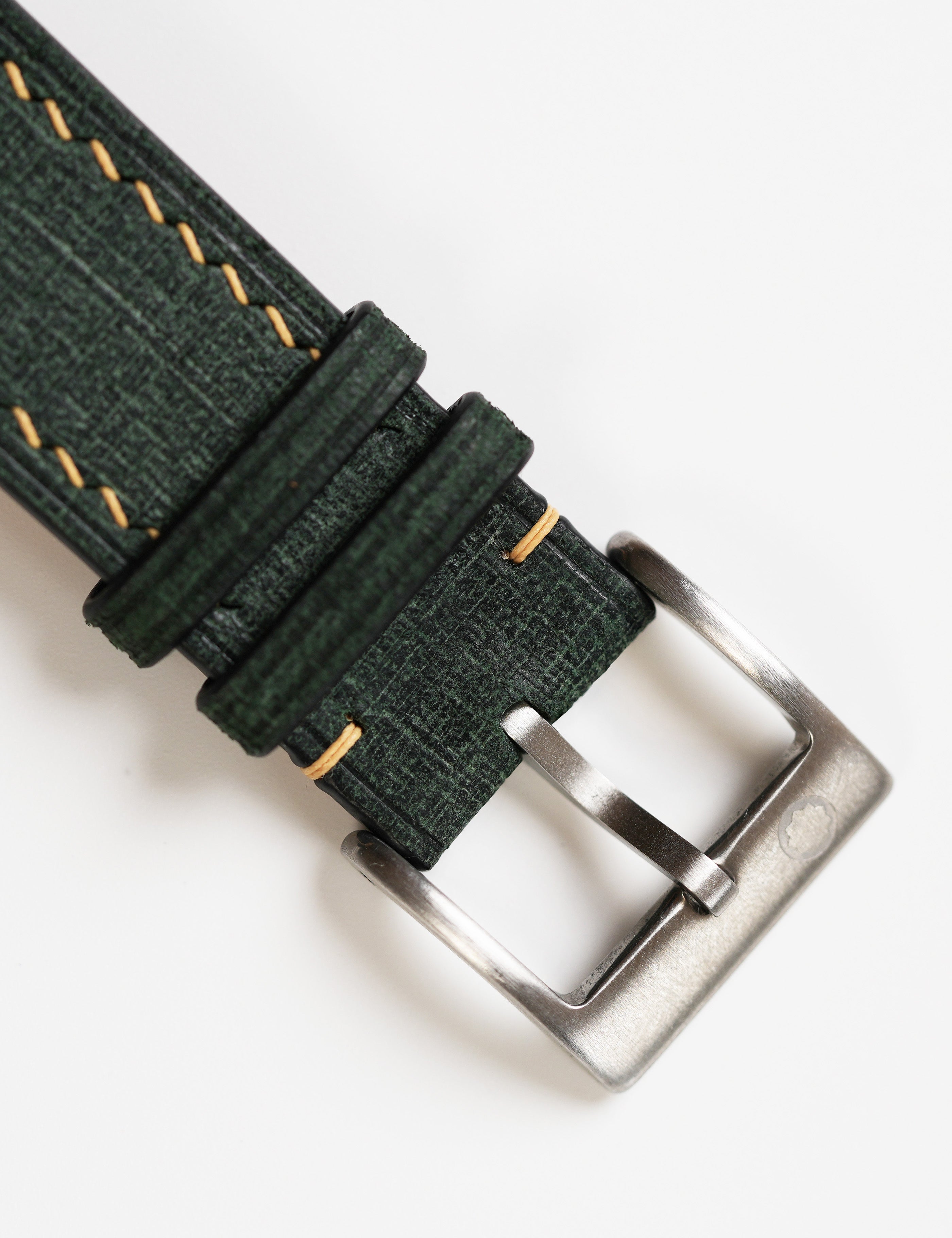 Arno Babele Leather Strap in Hunter Green