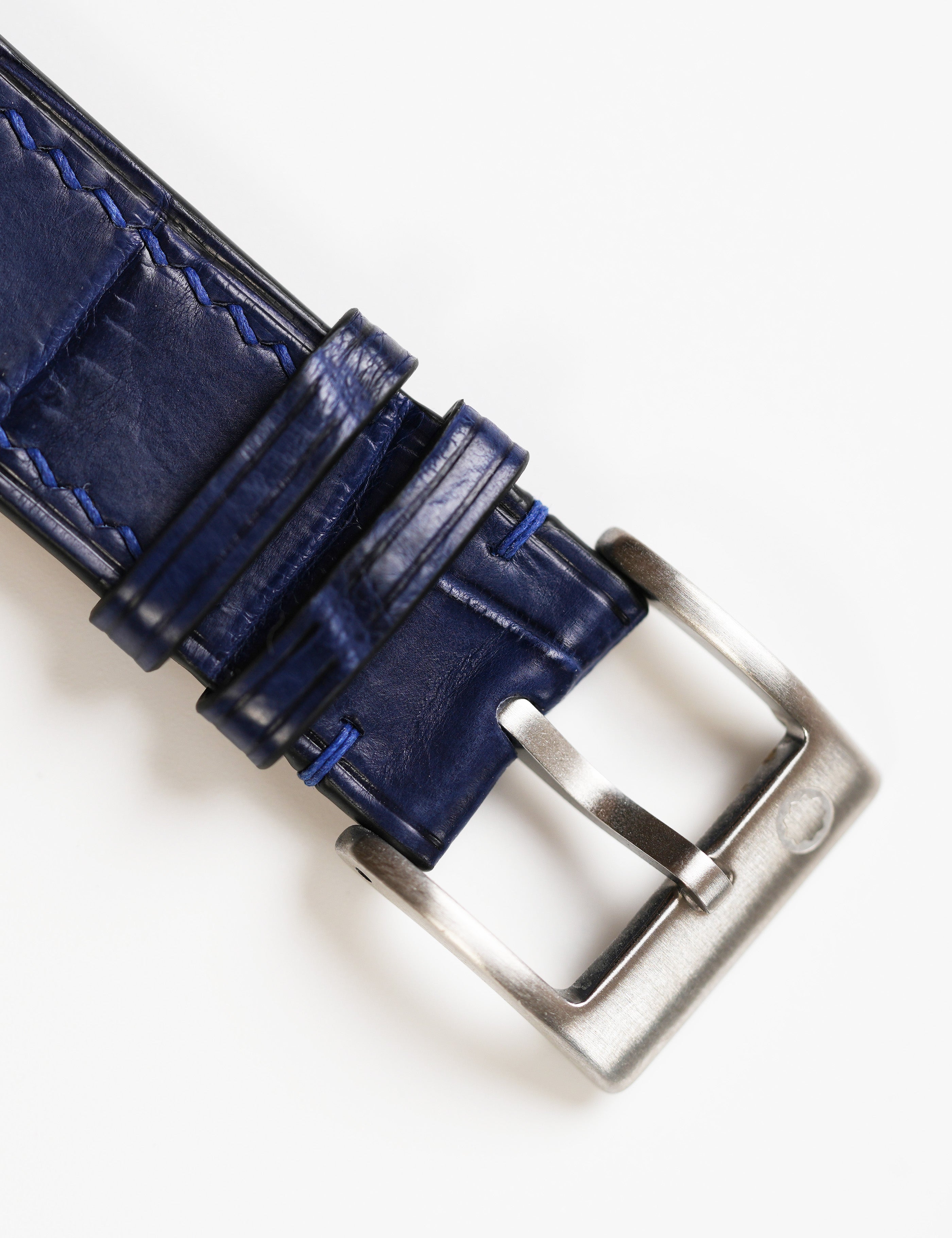 Apex Alligator Strap in Tempest Blue