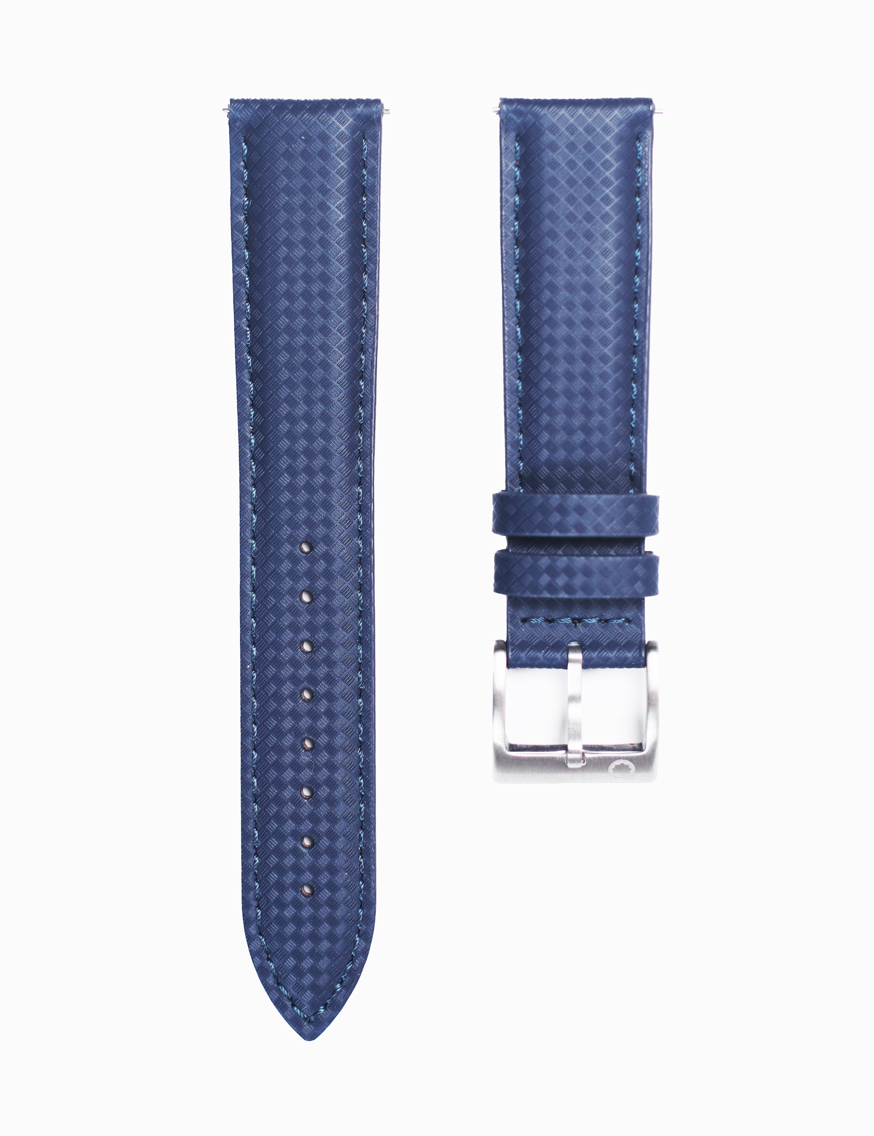 Braxon FKM Rubber Weave Strap – Abyss Blue