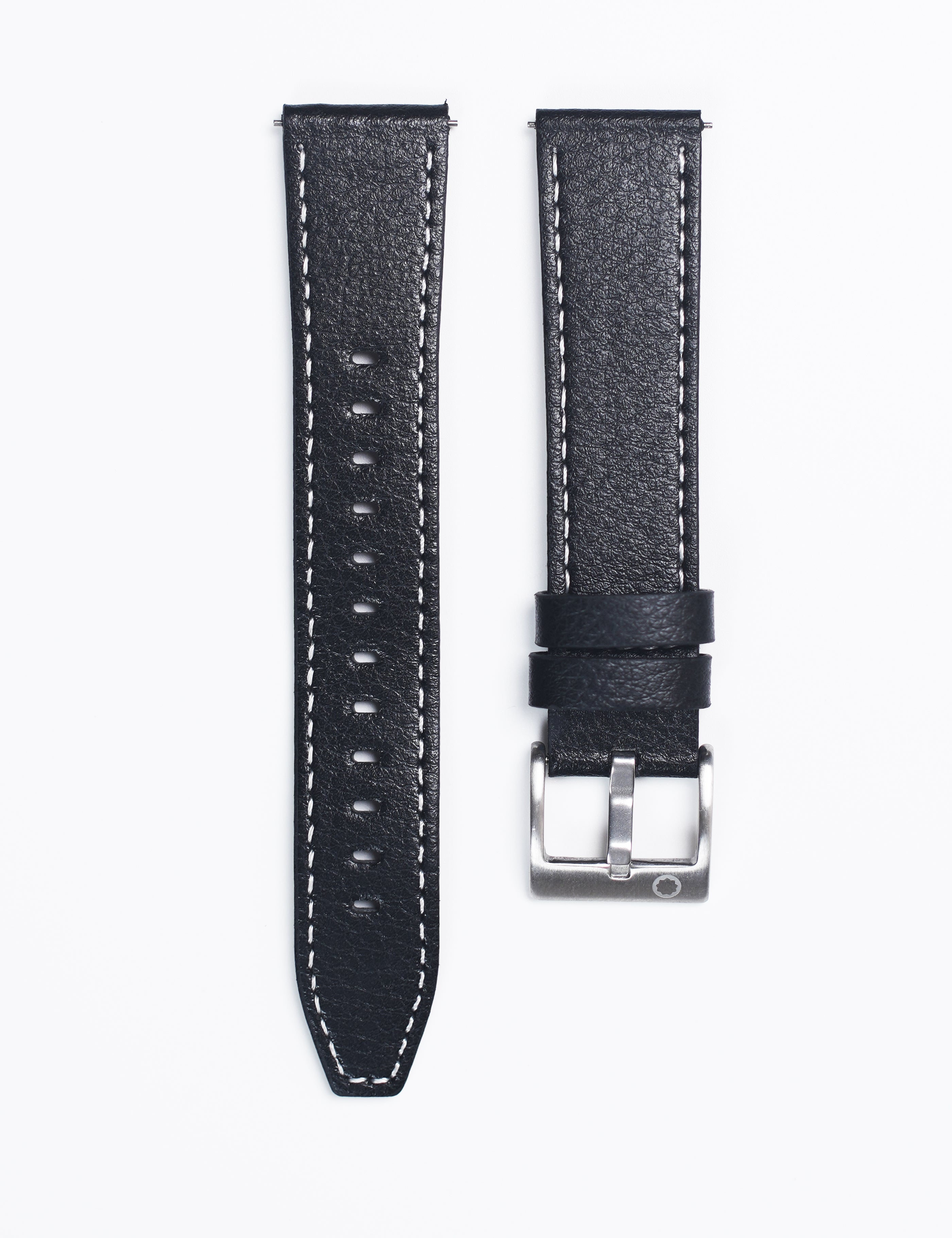 Mondaro Leather Strap – Noir Black