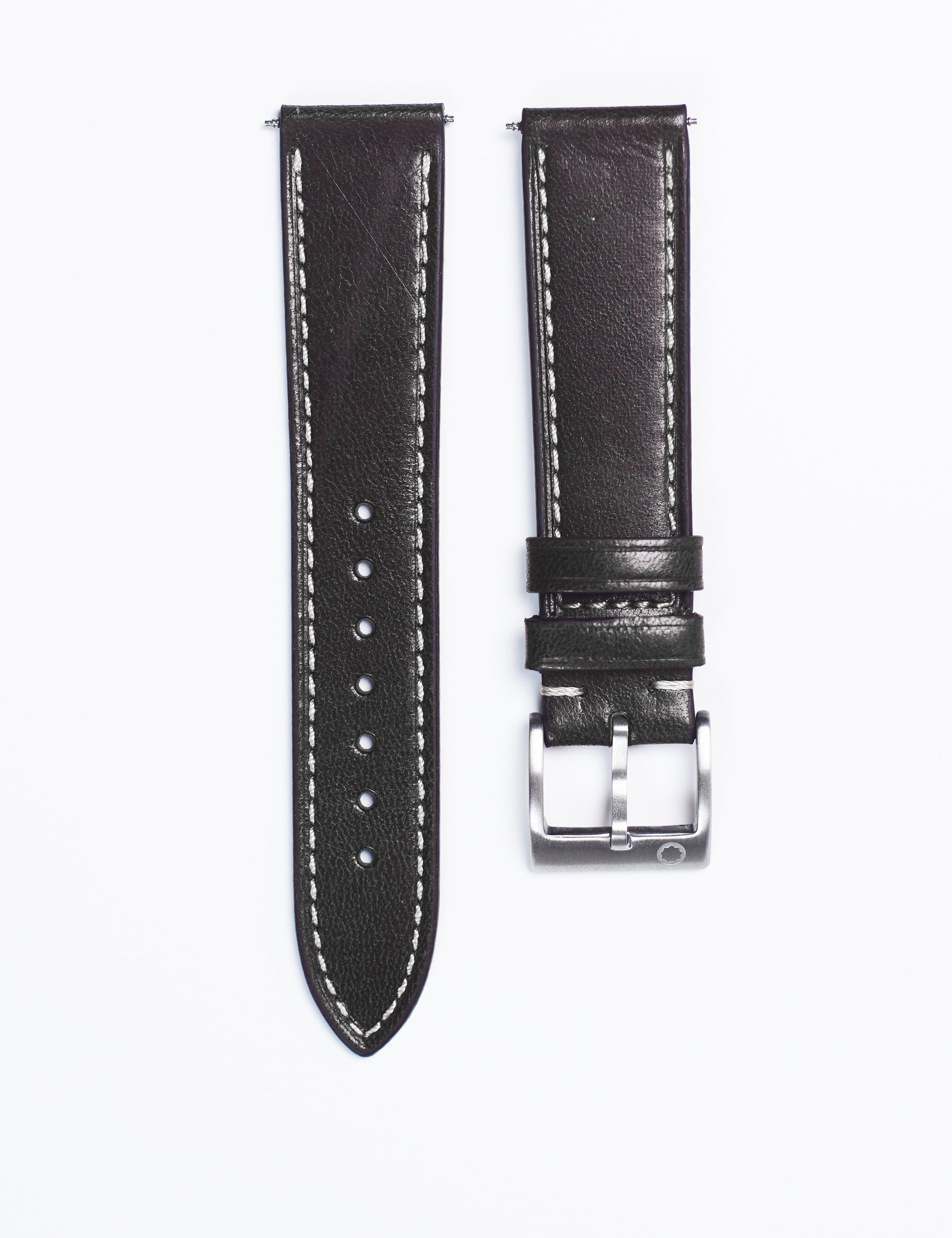 Branford Leather Strap – Noir Black