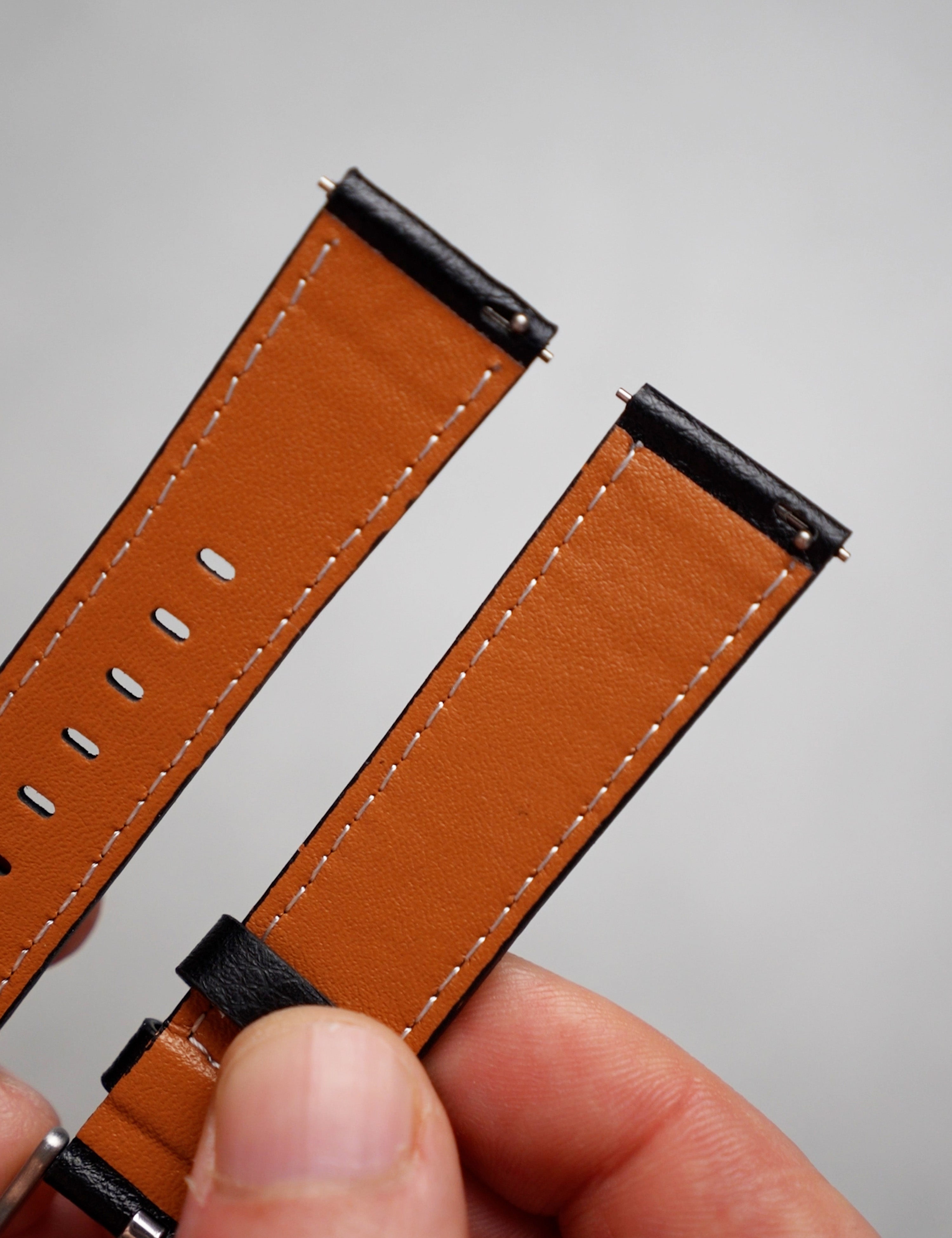 Modaro Leather Strap – Noir Black