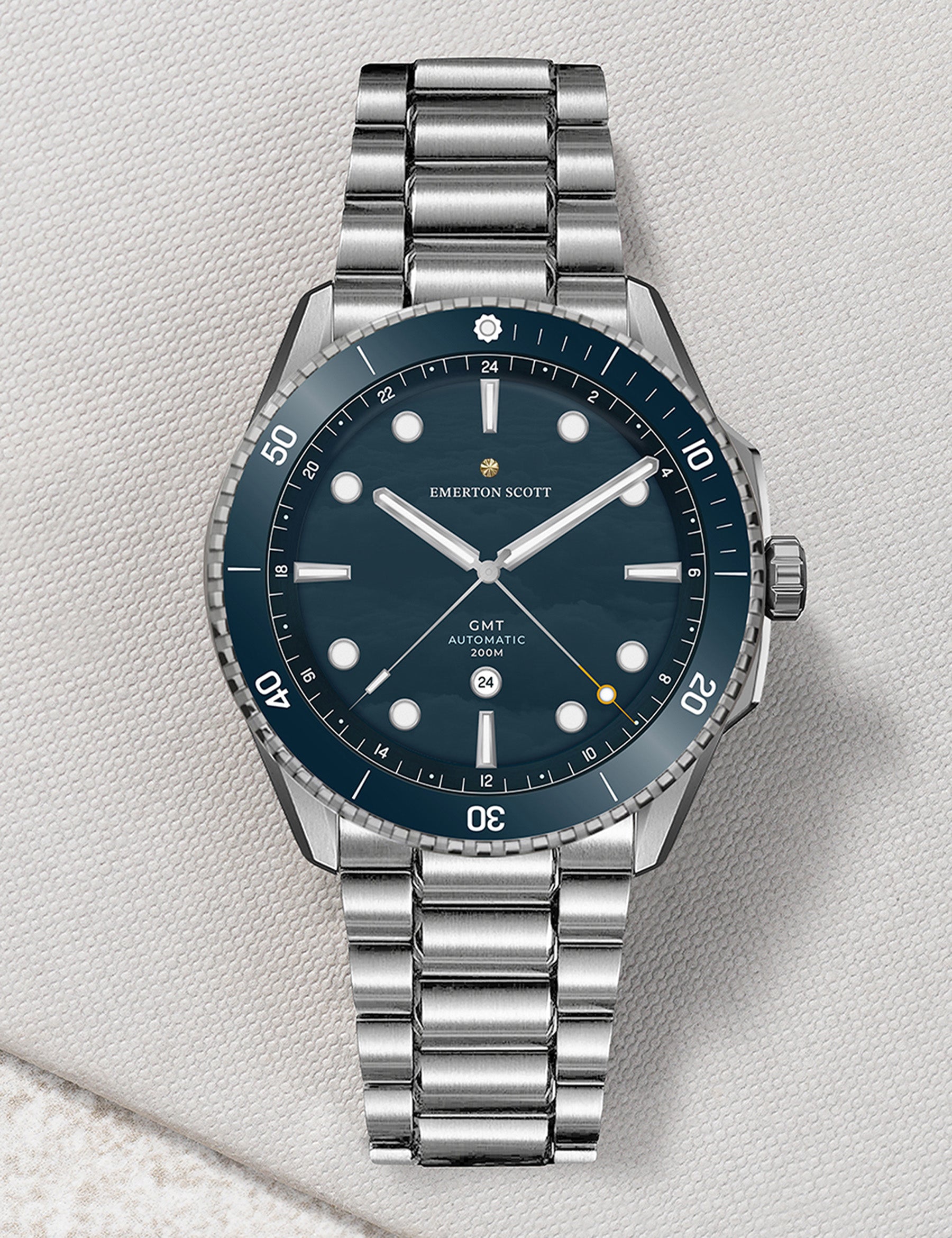 Masora GMT Timepiece in Abyss Blue