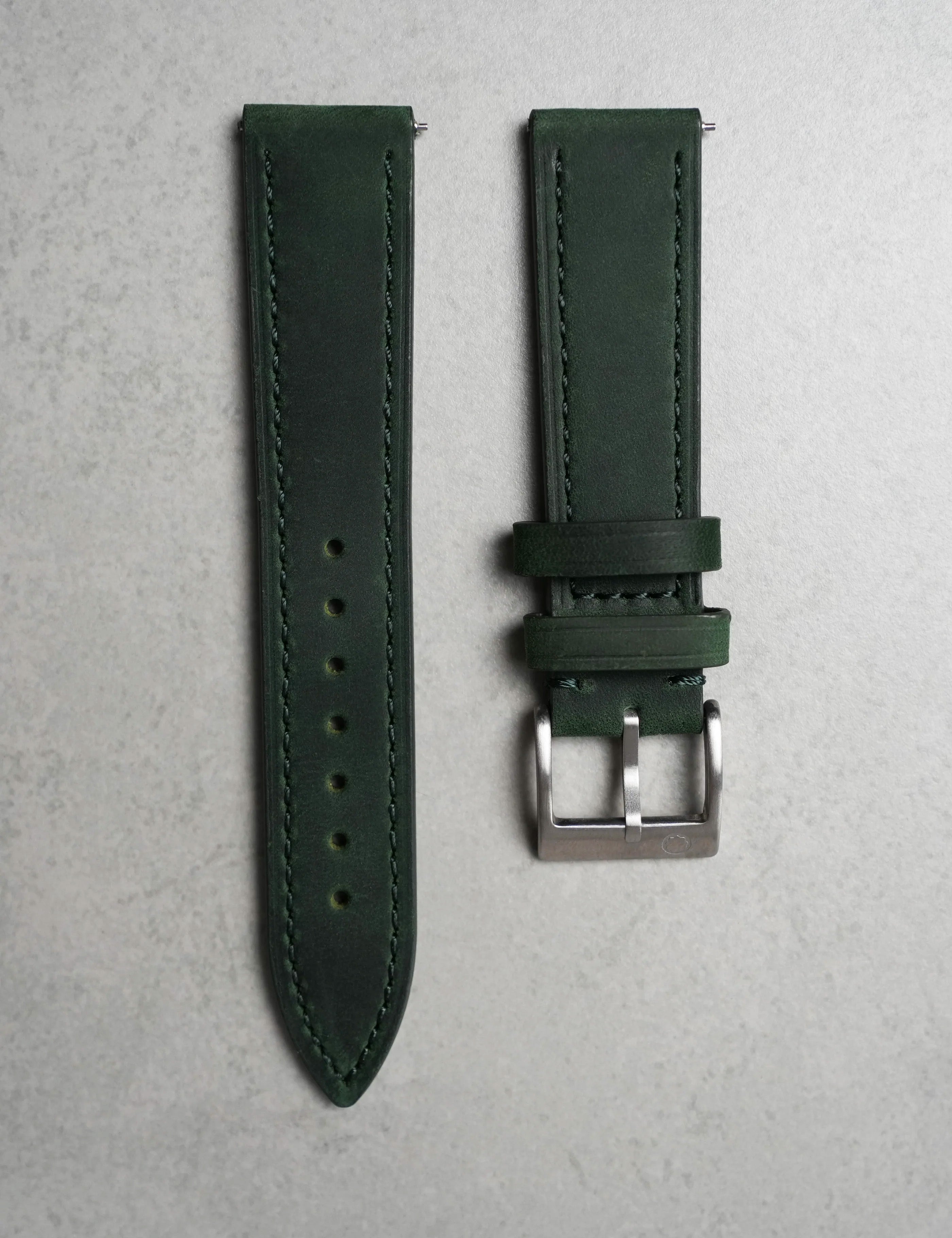 Marlow Leather Strap – Verdant Green