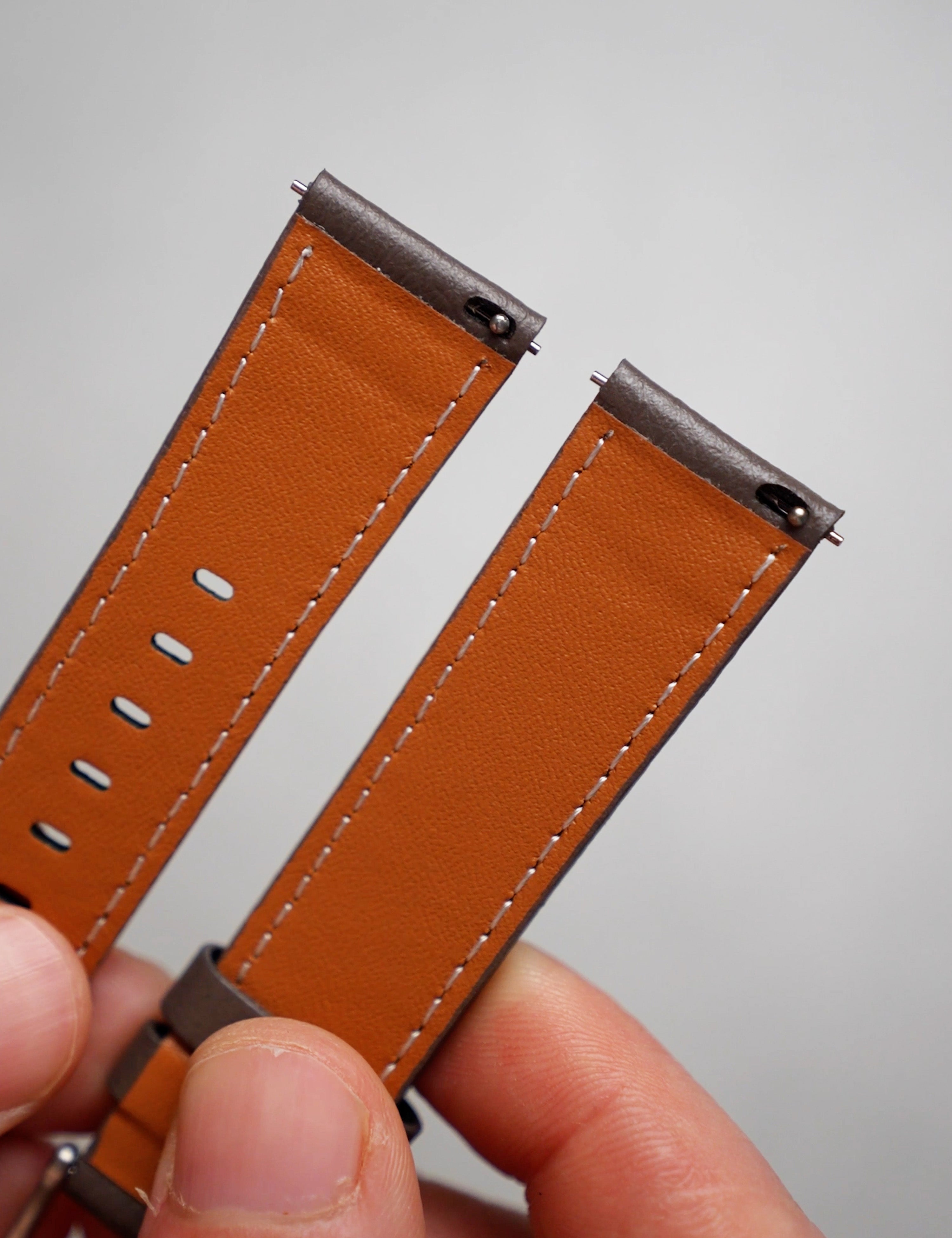 Modaro Leather Strap – Fallow Grey