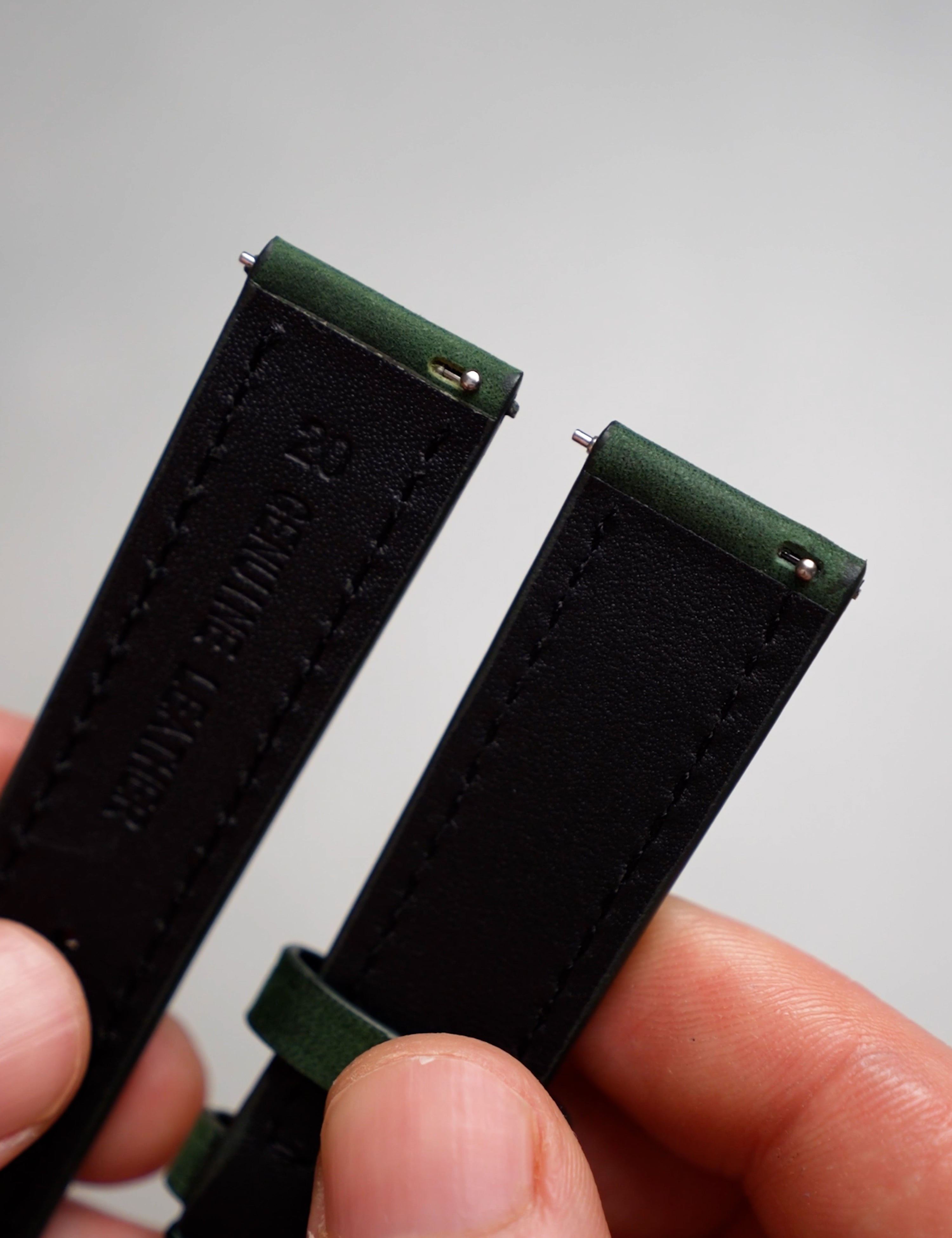 Marlow Leather Strap – Verdant Green